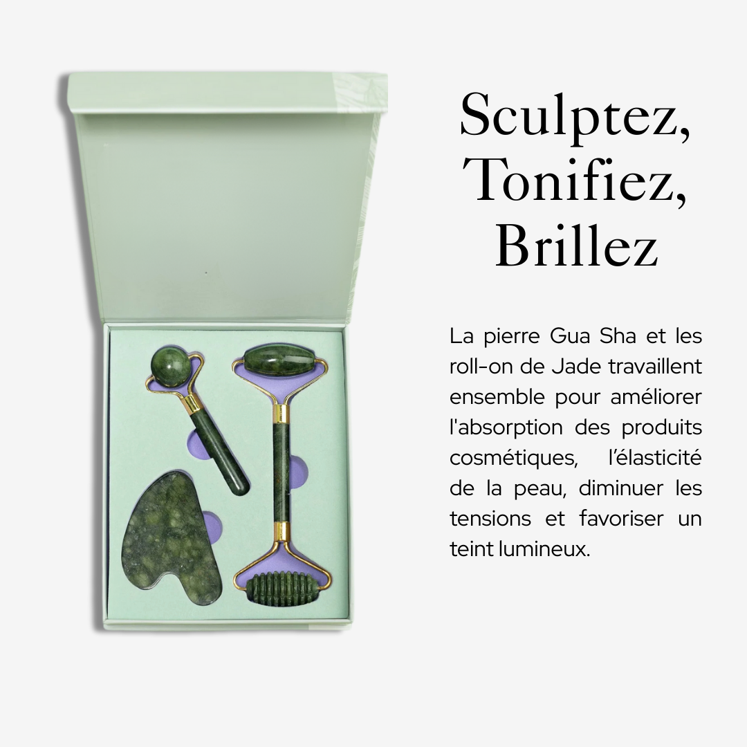 Pierre Gua Sha & Roll-on de Jade
